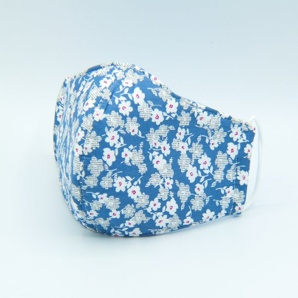 NEW Triple Layer Floral 3D Face Mask-Bright Blur - Picture 5 of 8